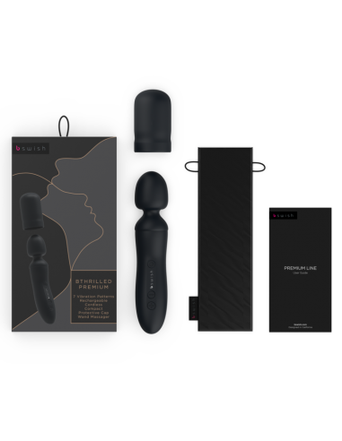 B SWISH BTHRILLED VIBRADOR WAND PREMIUM NEGRO