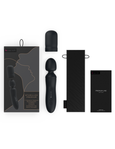 B SWISH BTHRILLED VIBRADOR WAND PREMIUM NEGRO