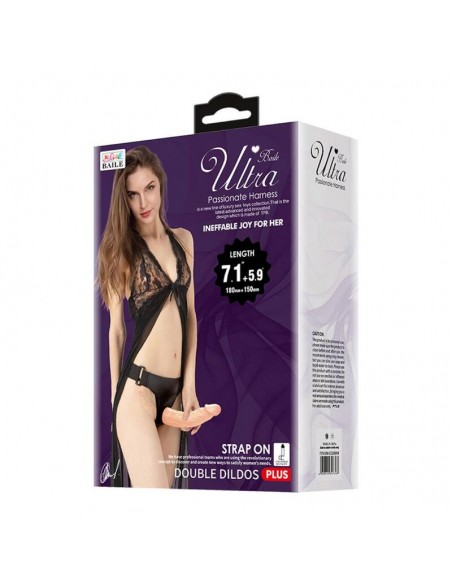 BAILE ULTRA PASSIONATE HARNESS DOBLES DILDOS CON ARNeS