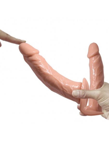 BAILE ULTRA PASSIONATE HARNESS DOBLES DILDOS CON ARNeS