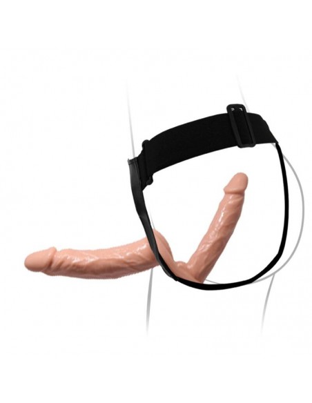 BAILE ULTRA PASSIONATE HARNESS DOBLES DILDOS CON ARNeS
