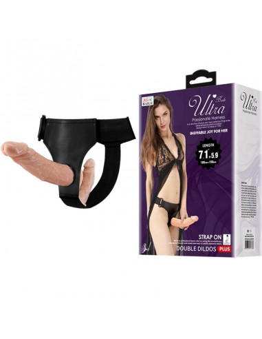 BAILE ULTRA PASSIONATE HARNESS DOBLES DILDOS CON ARNeS