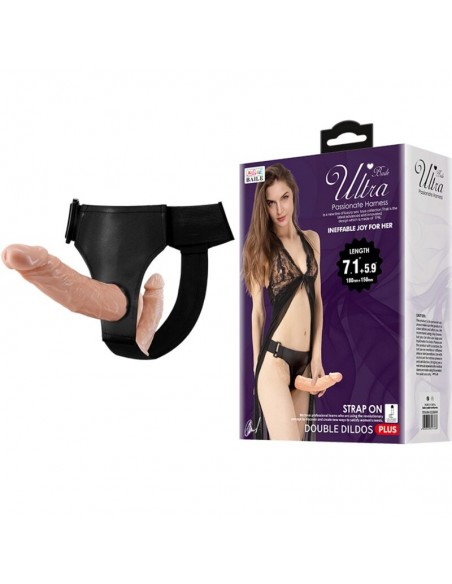 BAILE ULTRA PASSIONATE HARNESS DOBLES DILDOS CON ARNeS