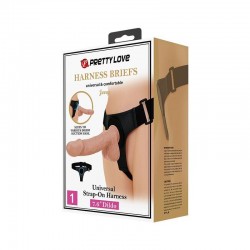 PRETTY LOVE HARNESS BRIEFS ARNeS UNIVERSAL CON DILDO JERRY 218 CM NATURAL 2