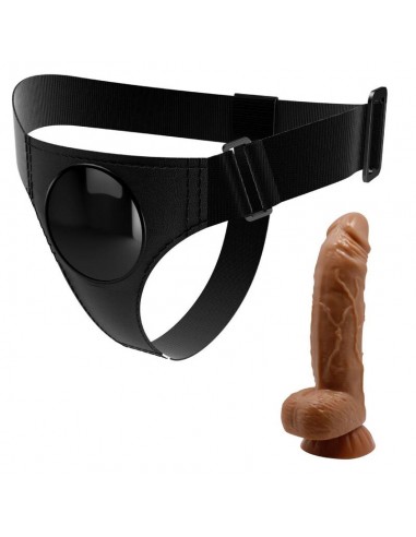PRETTY LOVE HARNESS BRIEFS ARNeS UNIVERSAL CON DILDO MICHEAL 20 CM NEGRO