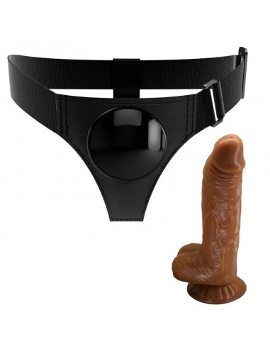 PRETTY LOVE HARNESS BRIEFS ARNeS UNIVERSAL CON DILDO MICHEAL 20 CM NEGRO