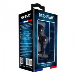 MR PLAY PLUG ANAL VIBRADOR DE SILICONA NEGRO 2
