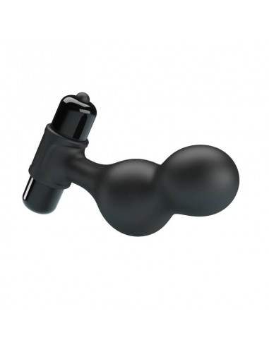MR PLAY PLUG ANAL VIBRADOR DE SILICONA NEGRO