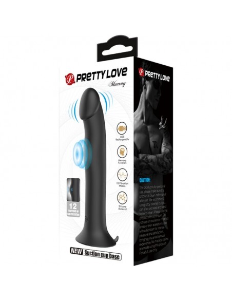 PRETTY LOVE MURRAY VIBRADOR Y SUCCIONADOR DE CLITORIS NEGRO