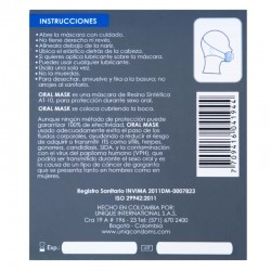 UNIQ ORAL MASK PRESERVATIVOS SIN LATEX 3 UNIDADES 2