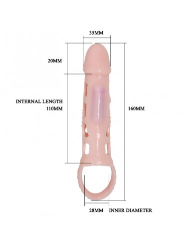 PRETTY LOVE HARRISON FUNDA EXTENSORA PENE CON VIBRACION Y STRAP 135 CM