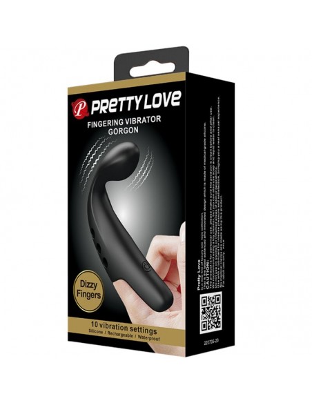 PRETTY LOVE DEDAL VIBRADOR GORGON NEGRO