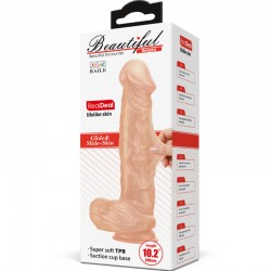 BEAUTIFUL ENCOUNTER BERGRISI DILDO REALISTICO FLEXIBLE 26 CM NATURAL 2