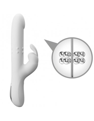 PRETTY LOVE REESE VIBRADOR CON ROTACIoN PLATEADO