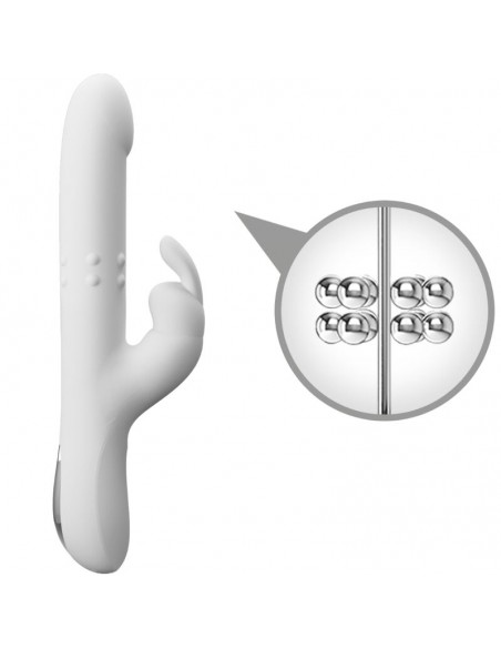 PRETTY LOVE REESE VIBRADOR CON ROTACIoN PLATEADO