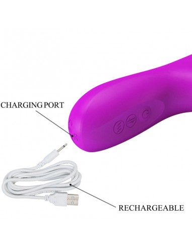 PRETTY LOVE REESE VIBRADOR CON ROTACIoN MORADO
