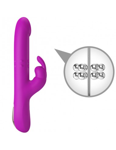 PRETTY LOVE REESE VIBRADOR CON ROTACIoN MORADO