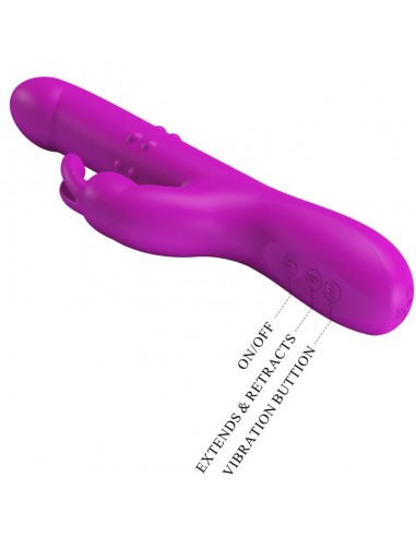 PRETTY LOVE REESE VIBRADOR CON ROTACIoN MORADO