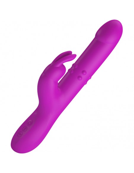 PRETTY LOVE REESE VIBRADOR CON ROTACIoN MORADO
