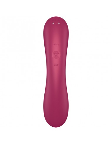 SATISFYER CURVE TRINITY 1 AIR PULSE VIBRATION ROJO