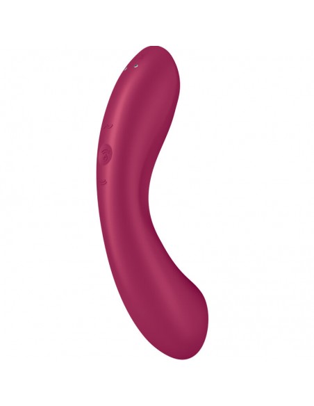 SATISFYER CURVE TRINITY 1 AIR PULSE VIBRATION ROJO