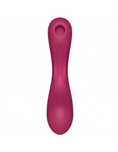 SATISFYER CURVE TRINITY 1 AIR PULSE VIBRATION ROJO