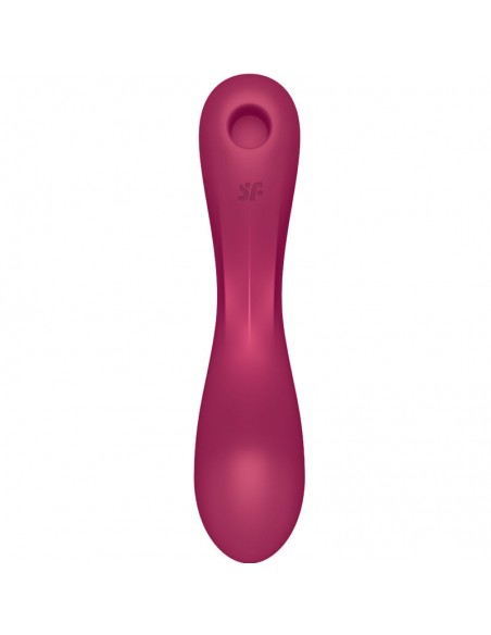 SATISFYER CURVE TRINITY 1 AIR PULSE VIBRATION ROJO