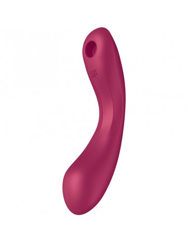 SATISFYER CURVE TRINITY 1 AIR PULSE VIBRATION ROJO