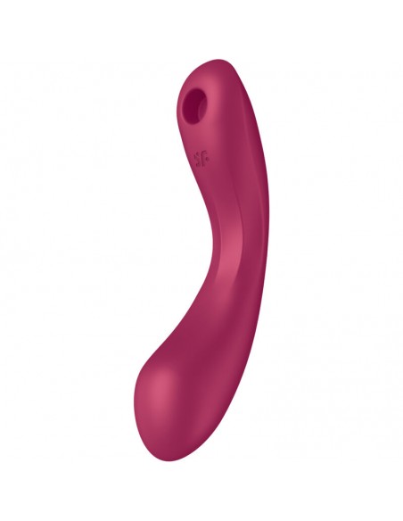 SATISFYER CURVE TRINITY 1 AIR PULSE VIBRATION ROJO