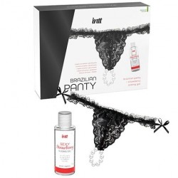 INTT BRAGA BRASILENA NEGRA CON PERLAS Y GEL LUBRICANTE 50ML 2