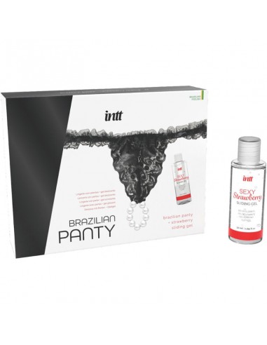INTT BRAGA BRASILENA NEGRA CON PERLAS Y GEL LUBRICANTE 50ML