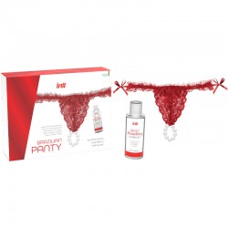 INTT BRAGA BRASILENA ROJA CON PERLAS Y GEL LUBRICANTE 50ML 2