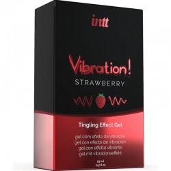 INTT POTENTE ESTIMULANTE iNTIMO GEL VIBRADOR LIQUIDO FRESA 15ML 2
