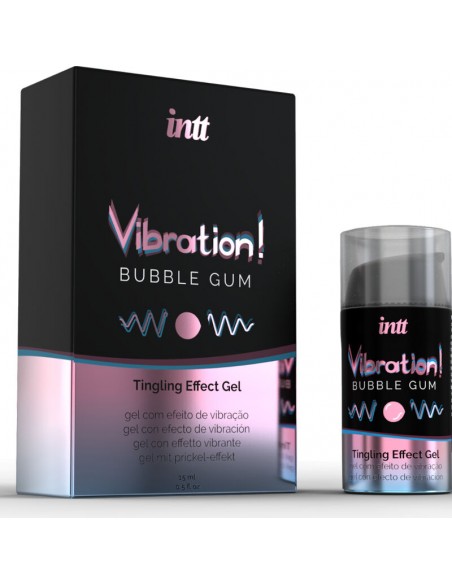 INTT POTENTE ESTIMULANTE iNTIMO GEL VIBRADOR LIQUIDO CHICLE 15ML
