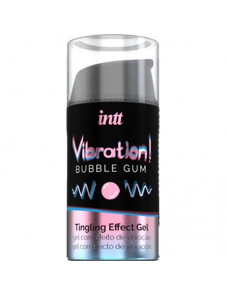 INTT POTENTE ESTIMULANTE iNTIMO GEL VIBRADOR LIQUIDO CHICLE 15ML