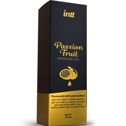 INTT GEL DE MASAJE SABOR A FRUTA DE LA PASIoN EFECTO CALOR 2