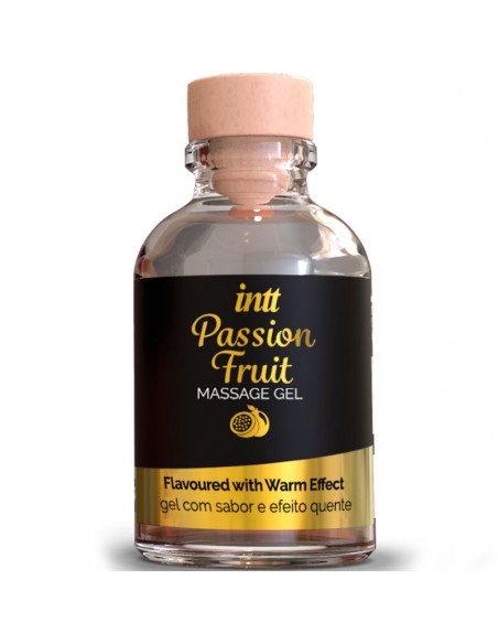 INTT GEL DE MASAJE SABOR A FRUTA DE LA PASIoN EFECTO CALOR