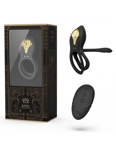 ZOLO BAYEK ANILLO VIBRADOR CONTROL REMOTO PAREJAS NEGRO