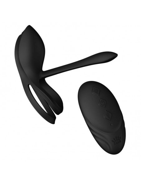 ZOLO BAYEK ANILLO VIBRADOR CONTROL REMOTO PAREJAS NEGRO