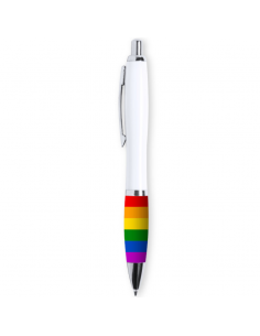 PRIDE BOLIGRAFO BLANCO BANDERA LGBT