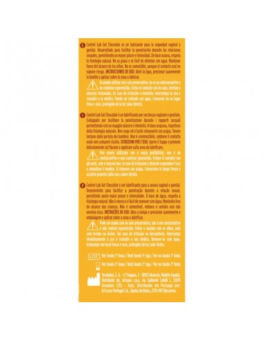 CONTROL LUB GEL LUBRICANTE CHOCOLATE 75 ML