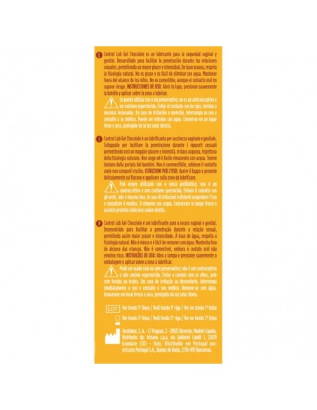 CONTROL LUB GEL LUBRICANTE CHOCOLATE 75 ML