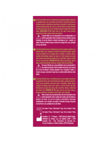 CONTROL LUB GEL LUBRICANTE EFECTO CALOR 75 ML