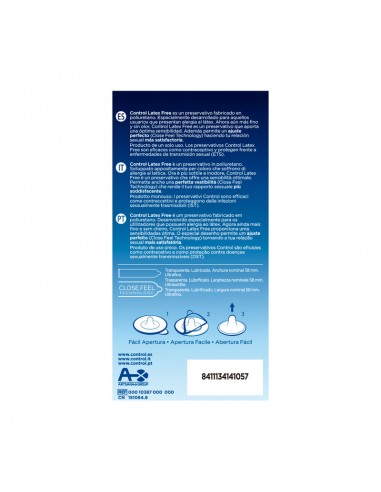 CONTROL FREE SIN LATEX PRESERVATIVOS 5 UNIDADES
