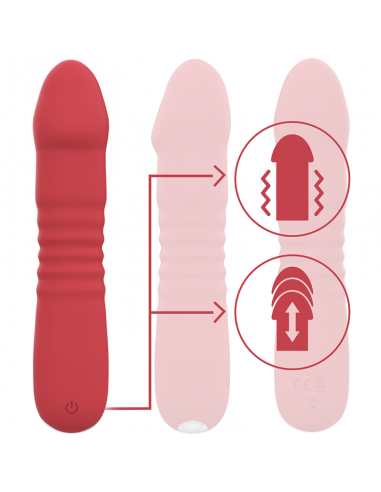 INTENSE JUNE UP DOWN 10 VIBRACIONES ROJO