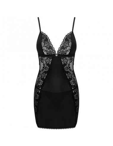 OBSESSIVE MADERRIS CHEMISE TANGA XS S