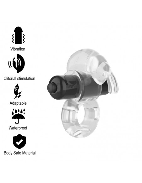 INTENSE FRY ANILLO VIBRADOR TRANSPARENTE