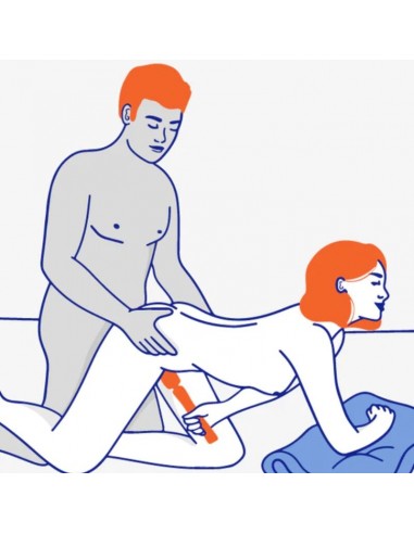 FUN FACTORY VIM WAND RUMBLE VIBRADOR RECARGABLE SILICONA AZUL MEDIANOCHE