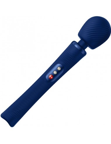 FUN FACTORY VIM WAND RUMBLE VIBRADOR RECARGABLE SILICONA AZUL MEDIANOCHE