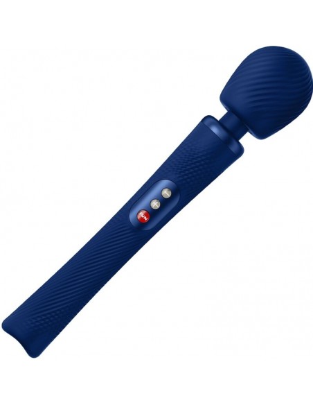 FUN FACTORY VIM WAND RUMBLE VIBRADOR RECARGABLE SILICONA AZUL MEDIANOCHE
